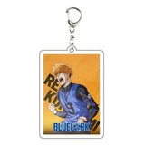 AOOKMIYA ART+ Creative Gifts Blue Lock Isagi Yoichi Acrylic Anime Keychain Bag Charms Pendant Jewelry Cute Creative Key Ring Friends Gift Figure Cartoon