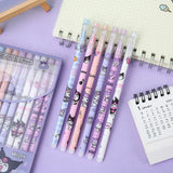 Sanrio 120pcs Gel Pen Kuromi Pochacco Students Kawaii Stationery Write Pens 0.5 Black School Kids Office Signature Write A Gift