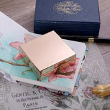 Brass Electroplated Watercolor Paint Box Heavy Industry Material Multi Functional Travel Sketching Box Student Art Supplies