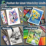 AOOKMIYA 25 Sheets Marie's Watercolor Pad 16k/A4/8k 230gsm/108lb for Drawing,Writing,Acrylic,Perfect Gift for Artists and Professionals