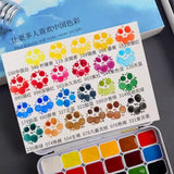 AOOKMIYA 24-color Rubens Watercolor Pigment Packaging 0.5/1ML Transparent Watercolor Novice Painting Pigment Aquarela Art Supplies