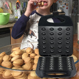 AOOKMIYA Electric Nut Machine, Double-sided Heating, Non-stick Pan Coating, Easy To Wipe, Suitable for Breakfast Family Events or Parties