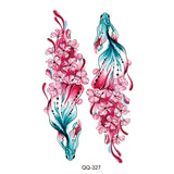 AOOKMIYA Small Waterproof Temporary Tattoo Sticker Colorful Leaf Flower Elephant Dolphin  Art Wrist Neck Women Kids Fake Mini Tatoo