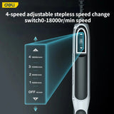 AOOKMIYA Deli Engraving Pen Grinder 18V 4-speed Regulation Engraver Mini Drill Electric Rotary Tool DIY Drill Grinding Electric Drills