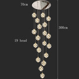 Modern home decoration crystal chandelier, stair Pendant lamp, living room Pendant lights, interior lighting