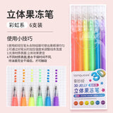 198/6 PCS Drawing Highlighter Morandi Gel Pen Student Diary Scrapbook Painting DIY Gel Pen Office School Supplies Stationery