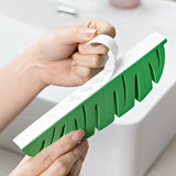 Multifunctional Pen Holder Leaf Shape Punch-free Paste Brush Hanging Rack Stationery Rack Painting Art Supplies