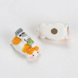 AOOKMIYA Schmincke Ceramic Pen Holder Cute Hamster Shape Brush Holder Decoration Ornament Photo Props Art Student Painting Supplies