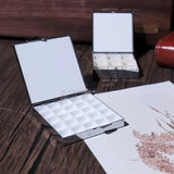 Watercolor paint palette portable art transparent acrylic mini painting Iron box high-value moisturizing color palette