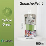 AOOKMIYA Marie's 1pc 100ml/3.38oz Gouache Paints,Rich Color,Highly Strong Coverage for Paper,Canvas,Wood Painting for Adults,Students