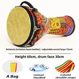 AOOKMIYA Large 12 Inches Djembe Drum Imitation Animal Skins Adult African Drums PVC Tambourine Portable Musical Instruments Percussion AOOKMIYA.COM