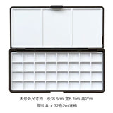 AOOKMIYA 24/48 Grid Empty Watercolor Paint Packaging Box with Color Palette for Student Sketching Portable Aquarela Painting Art Supplies