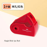 1Pc Faber Castell Double Hole Pencil Sharpener with Eraser Ladybug / Fish / Eagle Cute Stationery Back To School