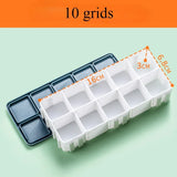 AOOKMIYA Art Paint Box 10/24/36/48 Grid Soft Cover Sealed Moisturizing Oil Paint Storage Watercolor Palette Acrylic Paints Tray