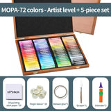AOOKMIYA ART+ Creative Gifts MUNGYO Artist Oil Pastel Set 72/120Colors Soft Wooden Box Crayon Artist/Master Grade Graffiti Painting Art Drawing Supplies