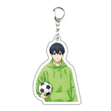 AOOKMIYA ART+ Creative Gifts Blue Lock Isagi Yoichi Acrylic Anime Keychain Bag Charms Pendant Jewelry Cute Creative Key Ring Friends Gift Figure Cartoon