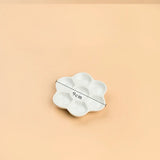 AOOKMIYA Plum Blossom Ceramic Palette Mixed Color Pigment Palette Round Ceramic Tray for Watercolor Gouache Painting Art Supplies