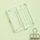 AOOKMIYA Butterfly Shape Acrylic Watercolor Palette Empty 8/10 Grid Mini Portable Watercolor Box Paint Tray Travel Painting Art Supplies