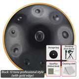 AOOKMIYA 9 Tone HandPan Drum Handmade 10 Note Tongue Drum Professional Handpan Adult Steel Tongue Drums Musical Instruments Percussion AOOKMIYA.COM