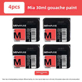 MIYA HIMI Jelly Pigment Single 30ml Gouache Pigment 56 Colors Beginners Try Supplement Replacement Training Art Gouache Pigment