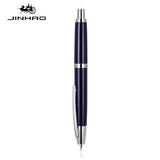 JINHAO 10 Press Fountain Pen Retractable EF/F Nib Metal With Clip Writing Ink Pen Converter School Supplies Stationery PK A1 A2