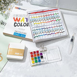 18/15 Style Color Box Mini Watercolor Pigment Packaging Box Acrylic Material Exquisite and Compact Portable and Portable