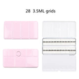 AOOKMIYA Large Empty Metal Watercolor Tin Palette 28/48 Grid Portable Solid Pigment Storage Box Portable Sketching Student Art Supplies