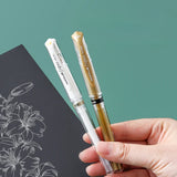 White/gold High-gloss Gel Pen 1.0mm Art Special Pen Watercolor High-gloss Hand-painted Waterproof Hook Pen Signature Comic