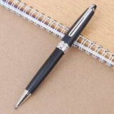 Quality M B 163 Black Ballpoint Rollerball Pen Platinum Coated Metal Ultra Black White Gel Pen for Writing