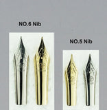 Fulin 812 Resin NO.5 Nib Fountain Pen Professional Hand-polished Long Knife Nib Office Business Writing Stationery Gifts