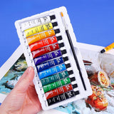 AOOKMIYA 12/18/24 Color Gouache Paint Set High Quality Artist Painting Professional Washable Watercolor 6/12ML Student Exam Art Supplies  AOOKMIYA.COM