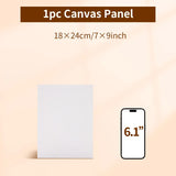 AOOKMIYA 1pc Marie's Canvas Board,Art Painting White Blank Canvas Panels,Oil,Acrylic,Gouache,Tempera Paint for Professionals & Beginners