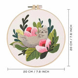 AOOKMIYA 2024 New Embroidery Diy Material Package Kit Cat Pattern Cross Stitch Table Painting Hanging Picture
