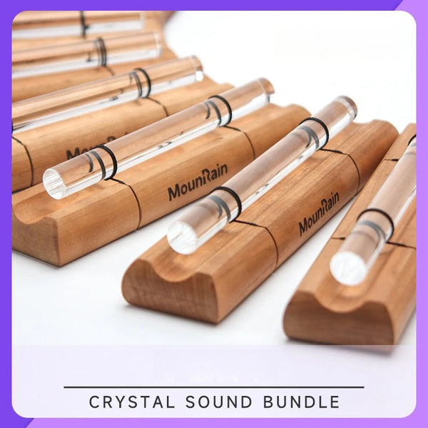 AOOKMIYA Quartz Crystal Sound Beam Set Yoga Meditation Heal Musical Instrument Percussion Clear Quartz Crystal Beam of Sound Accessories AOOKMIYA.COM