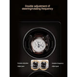 Wooden Watch Winder Box Storage Automatic Rotating Watch Box 9 Slots Led Shaker Luxury Inner Cortex Organizer Tray Holiday Gifts