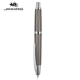 JINHAO 10 Press Fountain Pen Retractable EF/F Nib Metal With Clip Writing Ink Pen Converter School Supplies Stationery PK A1 A2