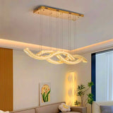 Modern home decoration salon lamps for living room smart crystal Pendant lights dining room indoor lighting