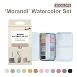 AOOKMIYA SeamiArt Watercolor Paint Solid Transparent Acuarelas Travel Hand Account Water Color Painting Illustration Art Supplies  AOOKMIYA.COM