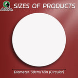 AOOKMIYA Marie's Round Prepared Canvas,Circular Blank Stretched Canvas for Acrylic,Gouache, Tempera,Flow Pouring Paint,for Childs,Adults