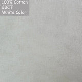 AOOKMIYA 100% Cotton Evenweave 32CT 28CT 25CT 22CT Cross Stitch Embroidery Canvas Fabric Cloth White Shiny Linen Flaxen Beige Brown Color