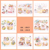 Watercolor Thread Draft  Flower Fragrance Full Path Series Xiongxiong Gathering Series Hand Drawn Color Book Watercolor Paper