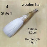 Ox Horn Hopper-shaped Brush Weasel Woolen Bear Hair Calligraphy Brush Super Large Decoration Square Dancing Performance Brush