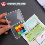 Russian White Night Watercolor Paint 9 Color Portable Pigment Box 0.5/1ML Master Summer Plant Landscape Painting Art Supplies