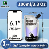 AOOKMIYA 1pc Marie's Acrylic Pigment,Light Pale Purple,100/300 ml 3.38 oz/10.1 oz,Perfect for Glass,DIY Painting,Rock for Adults,Artists