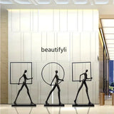 Hotel Lobby Large Figure Floor Ornaments Sales Office Model Room Window Abstract Art Soft Decoration Sculpture