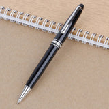 Quality M B 163 Black Ballpoint Rollerball Pen Platinum Coated Metal Ultra Black White Gel Pen for Writing
