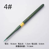 AOOKMIYA Portable Metal Rod Watercolor Brush Round Head Nylon Hair Painting Brush Special Art Supplies for Students' Travel Sketching