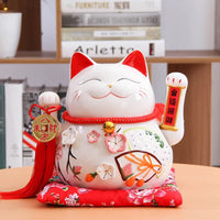 AOOKMIYA ART+ Creative Gifts Large Magpie Lucky Cat Home Living Room Decor Ornament Opening Electric Shake Ceramic Creative Lucky Cat Shop Gift