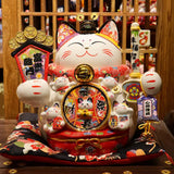AOOKMIYA ART+ Creative Gifts Extra Large Lucky Cat Ornament with Big Mouth, Creative Gift Ceramic Piggy Bank for Store Opening