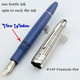 Limited Edition Msk-163 Ultra Matte Black MB Rollerball High Quality Gel Ballpoint Fountain Pens Office School Serial Number